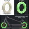 60/70- 6.5 Green Fluorescent Solid Tire