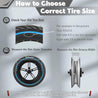 8.5inch Solid Electric Scooter Tire for Xiaomi M365/M365 PRO/Gotrax GXL V2/Gotrax XR